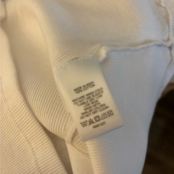 1.State White ridded Puff Sleeve Top/ Tee Sz L NWT - Picture 8 of 8